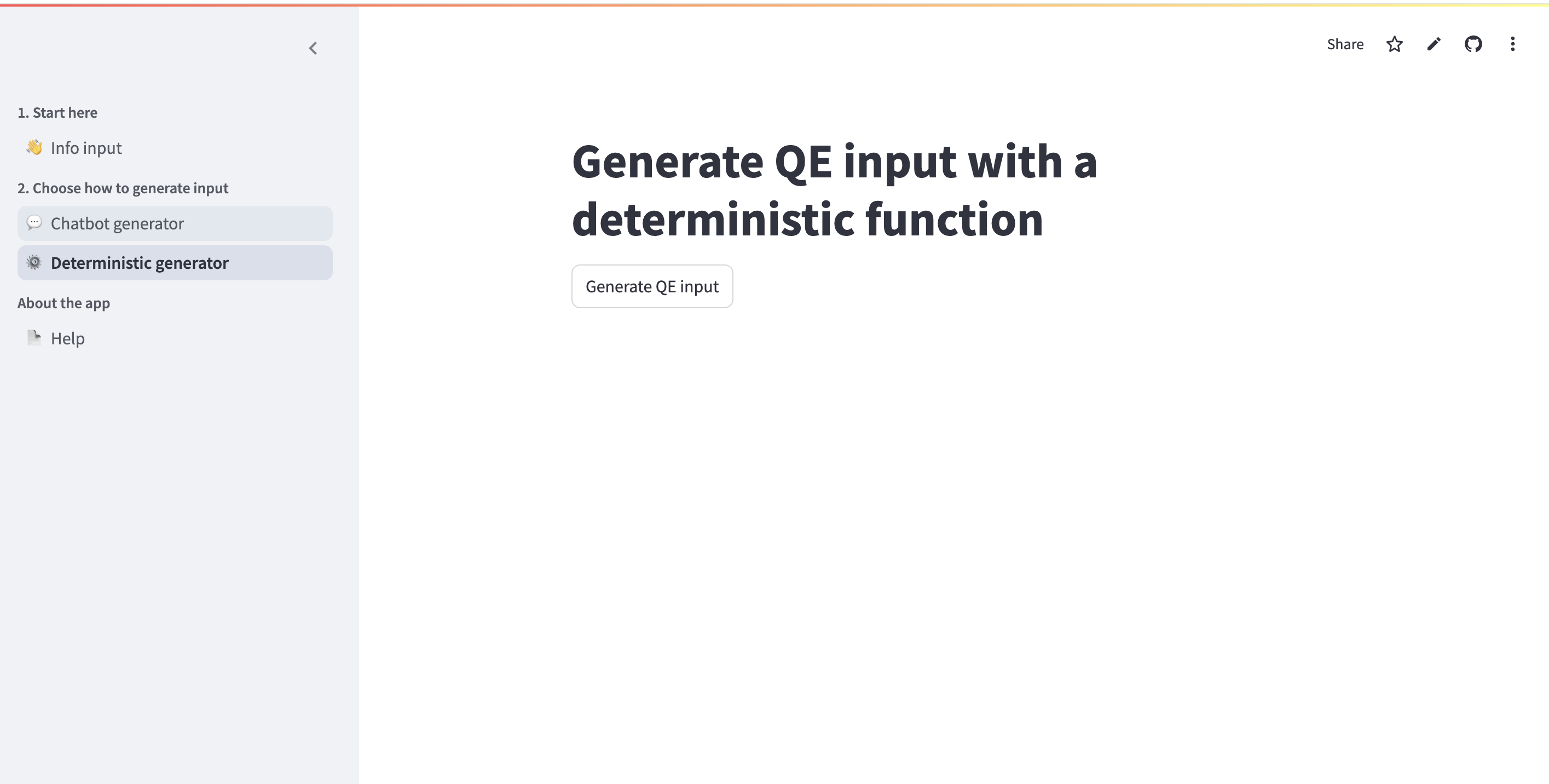 Deterministic-generator-page