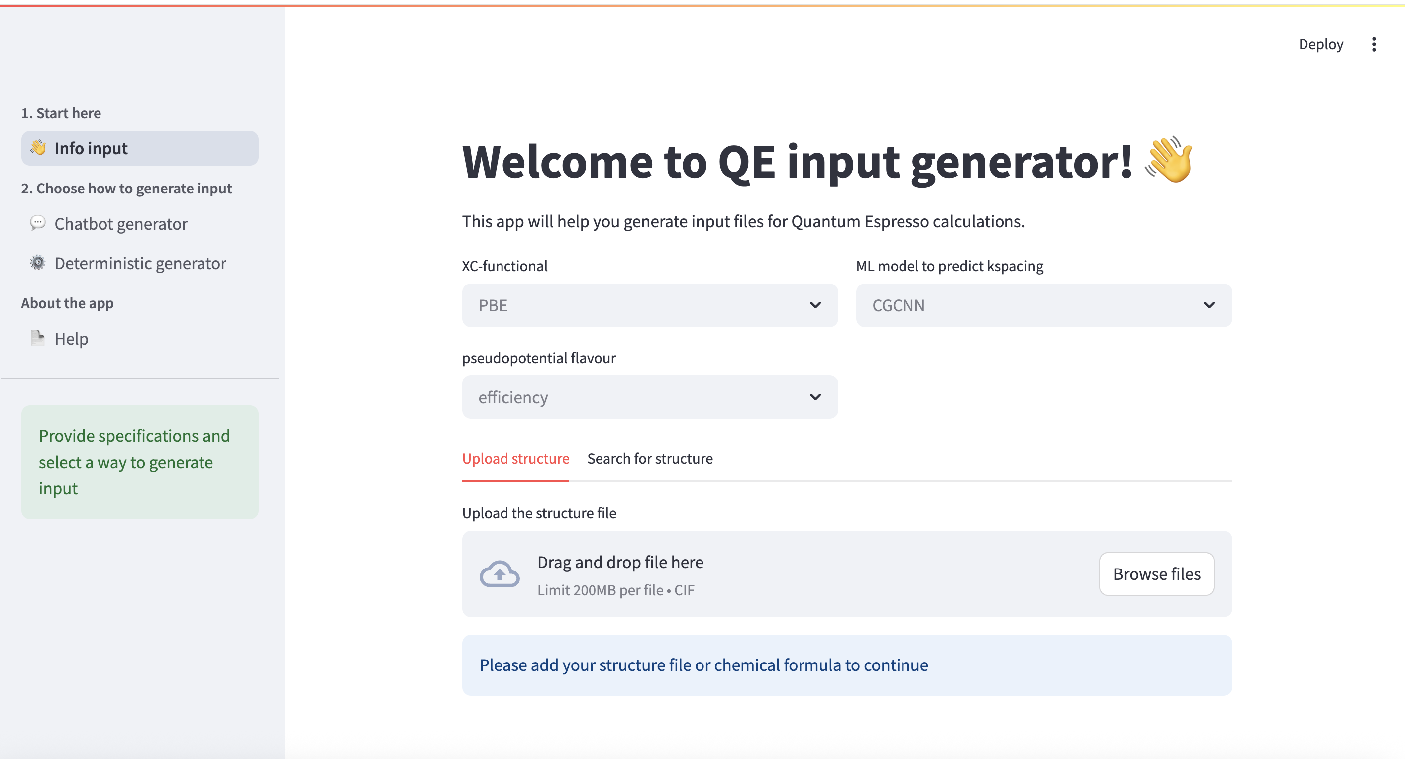 Input-page-screenshot